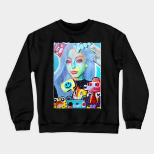 wooo ivy painting Crewneck Sweatshirt